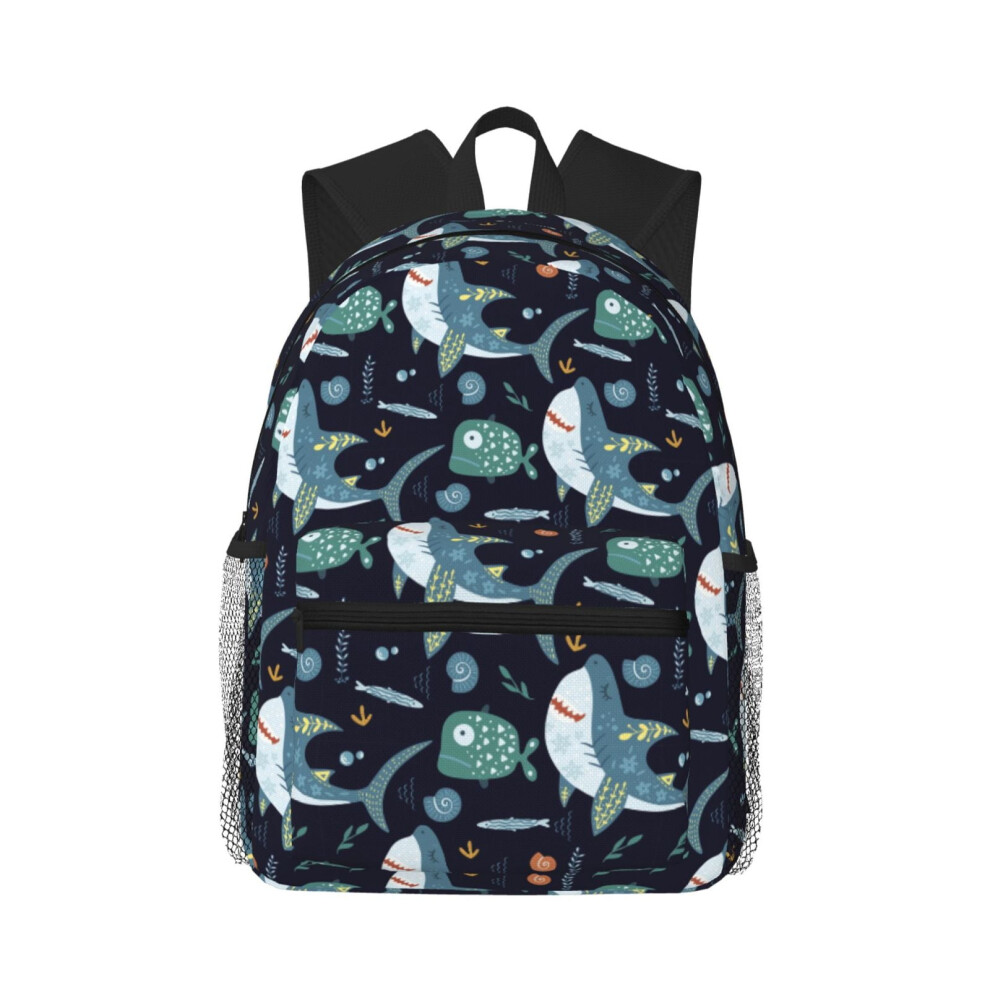 Shark Backpack Laptop Bag For Travel Hiking Work 900881733755
