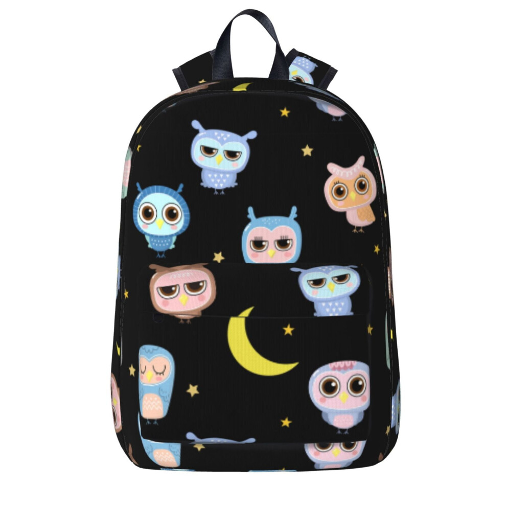 Cartoon Owl Backpack Laptop Travel Bag 15.6-Inch 900881733816
