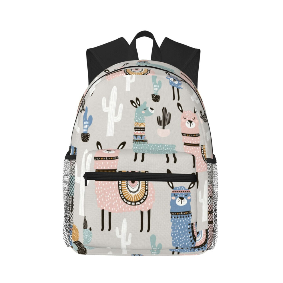 Llama Alpaca Cactus Backpack 20L Laptop Travel Bag 900881733366