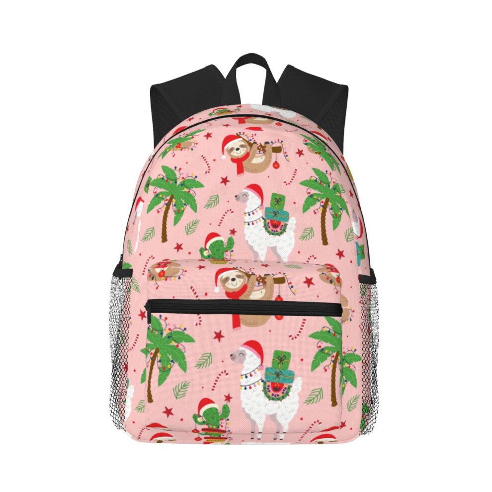 Sloth Cactus Alpaca Christmas Backpack 20L 900881734509