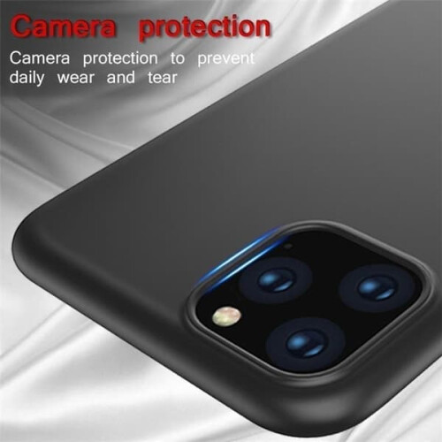 Ag luí le iPhone15Pro Max - Clúdach Dubh Neamhlonrach 1