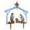 Presepe natalizio da giardino con luci a LED 4
