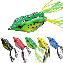 Crank Frog Soft Fishing Lure 3D Eye 5 pcs
