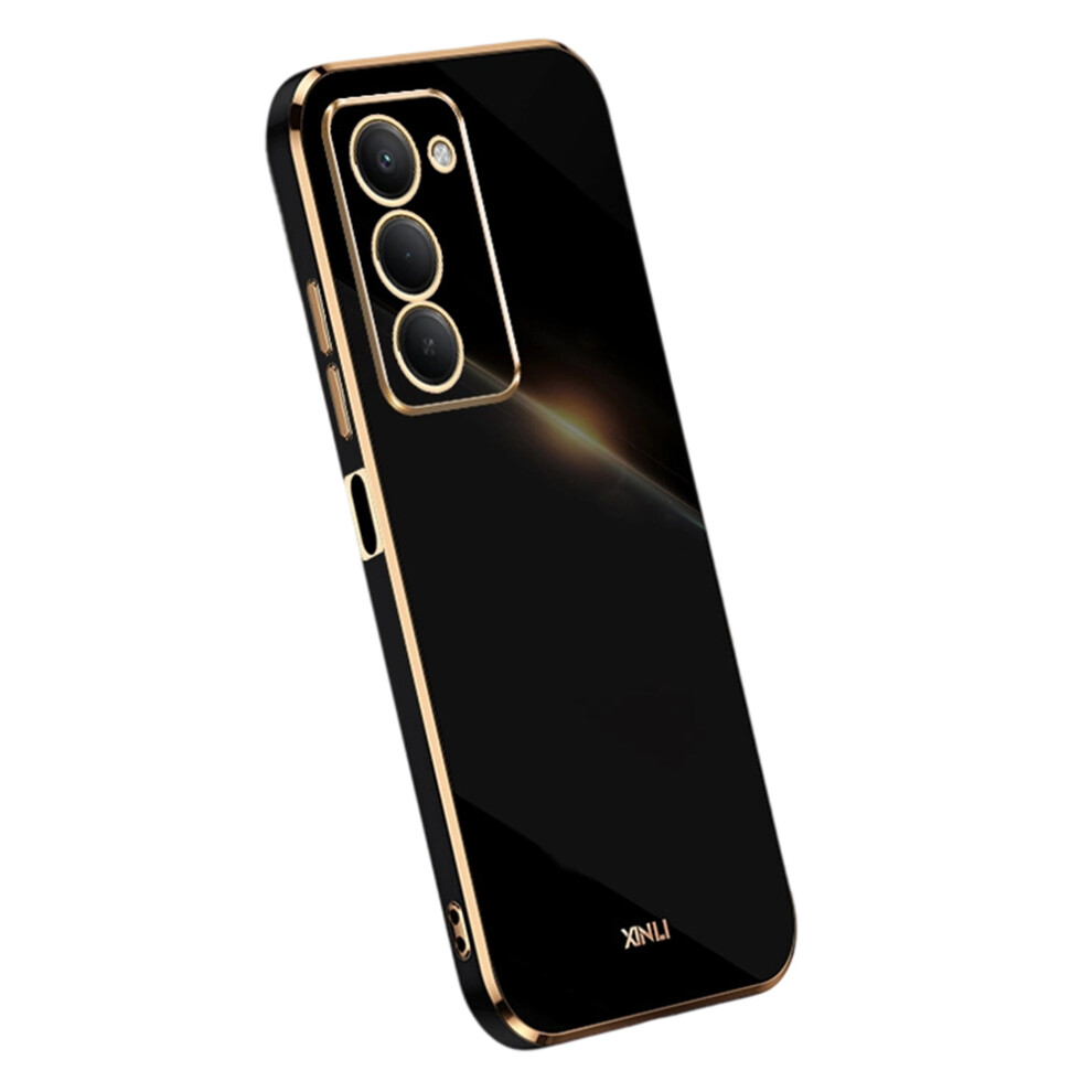 (Black) Xinli For Xiaomi Redmi 15 5G (Global) (169Mm) Case Tpu Phone Cover With Electroplating Frame Black 6914292758836