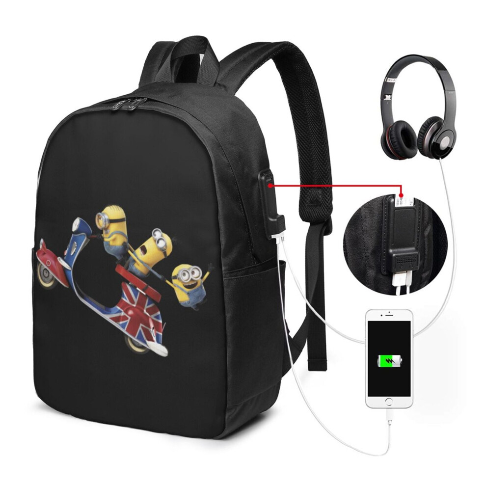 Minions Travel Laptop Backpack Anti-Slim Durable 15.6-Inch 900881745314