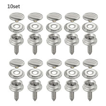 Stainless Steel Push Button Fasteners Marine Boat Awning 10