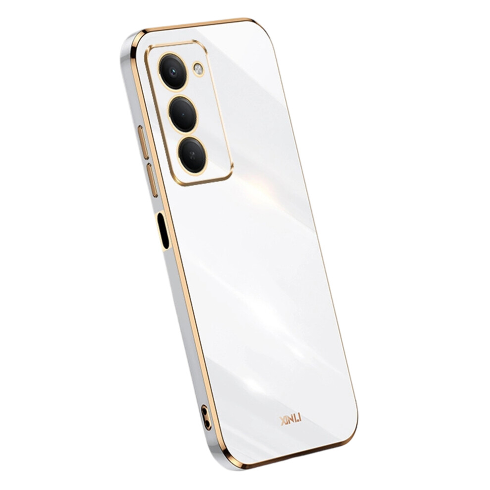 (White) Xinli For Xiaomi Redmi 15 4G (Eu) (171Mm) Case Tpu Phone Cover With Electroplating Frame White 6914295222136