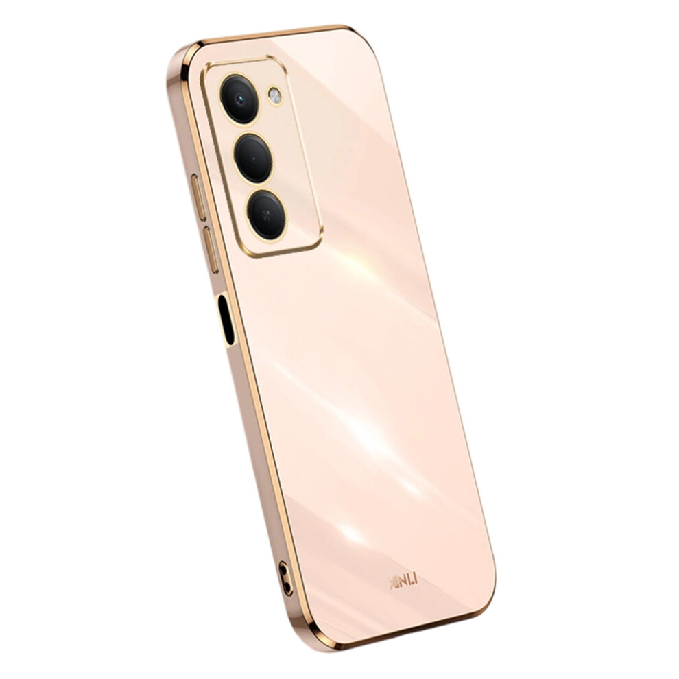 (Pink) Xinli For Xiaomi Redmi 15 4G (Eu) (171Mm) Case Tpu Phone Cover With Electroplating Frame Pink 6914290368143