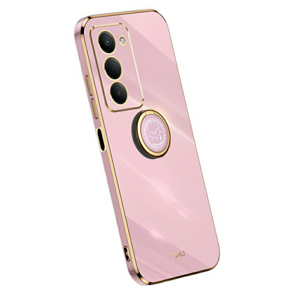 (Purple) Xinli For Xiaomi Redmi 15 4G (Eu) (171Mm) Case Ring Kickstand Electroplating Tpu Phone Cover Purple 6914295155366