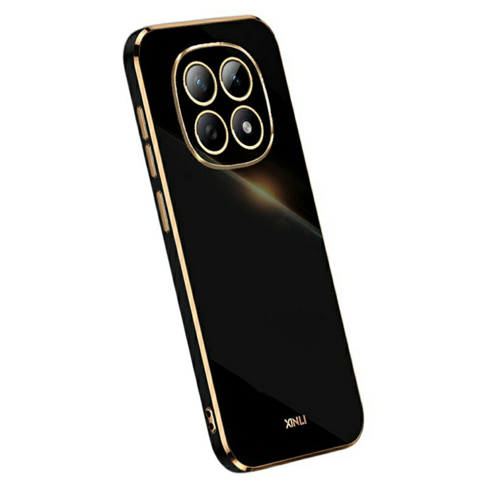 (Black) Xinli For Xiaomi Poco M8 5G / Redmi Note 15 5G (Global) Case Tpu Phone Cover With Electroplating Frame Black 6914295778367
