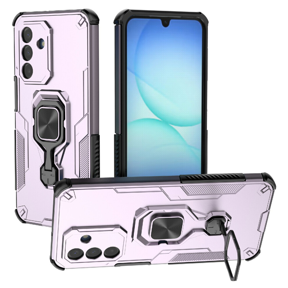 (Purple) For Samsung Galaxy A17 5G / A17 4G Case Rotatable Ring Kickstand Pc + Tpu Shockproof Phone Cover Purple 6914296070156