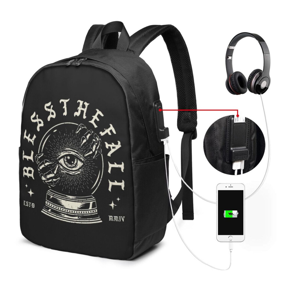Travel Laptop Backpack Water Resistant With Usb Port 15.6 900881748674