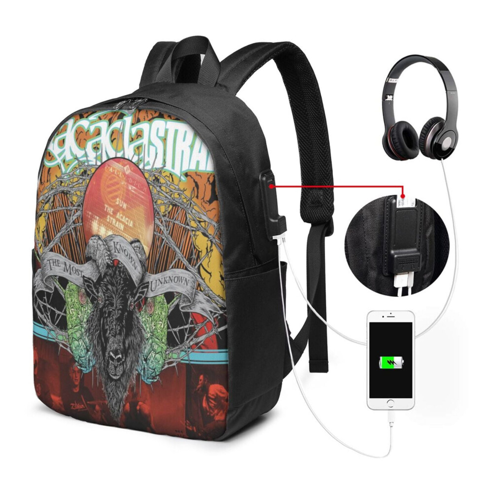 Acacia Strain Laptop Backpack Water Resistant With Usb Port 900881748643