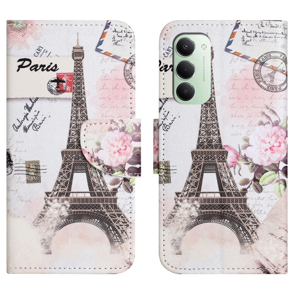 (Tower) For Xiaomi Redmi 15 4G (Eu) (171Mm) Case Pattern Printing Cross Texture Leather Phone Cover 6914293243317