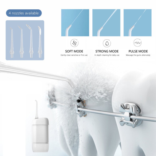Mini wireless water flosser IPX7 3 modes portable 1