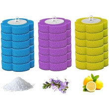 18 stuks wegwerp toiletborstel navulling, toiletborstelkop navulling, 3-laags spons toiletborstel navulling