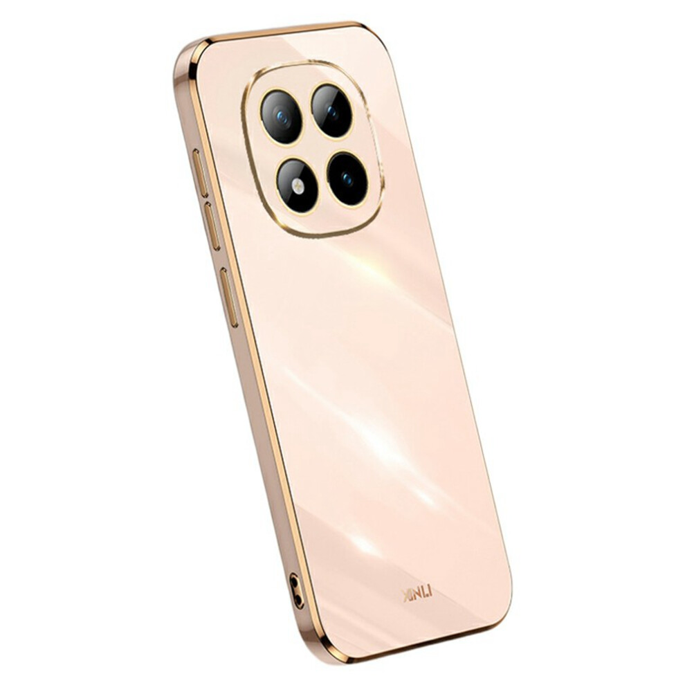 (Pink) Xinli For Xiaomi Poco M8 Pro 5G / Redmi Note 15 Pro+ 5G (Global) Case Tpu Phone Cover With Electroplating Frame Pink 6914296414363