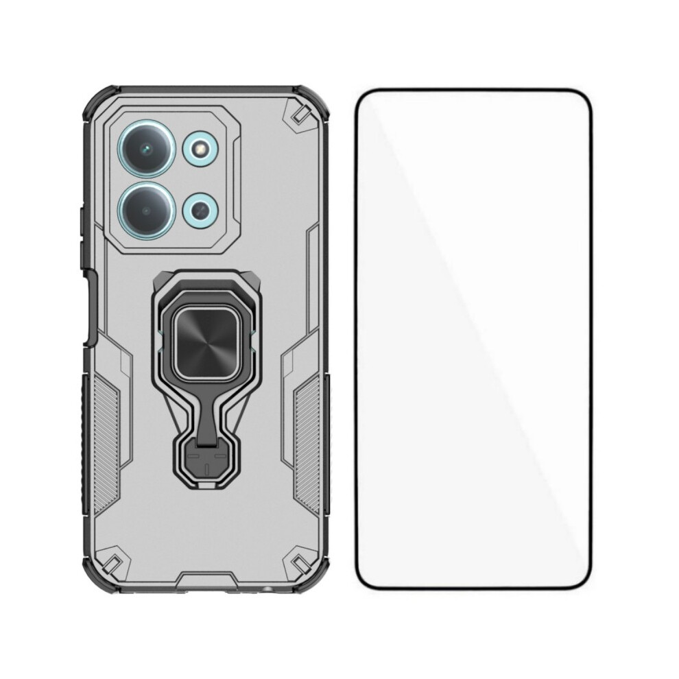 (Grey) Wanlonfeng For Xiaomi Redmi 15C 4G (Eu) (173Mm) / Xiaomi Redmi 15C 5G (Eu) (173Mm) Phone Case Pc Tpu Back Cover Kickstand With Te Grey 6914298503065