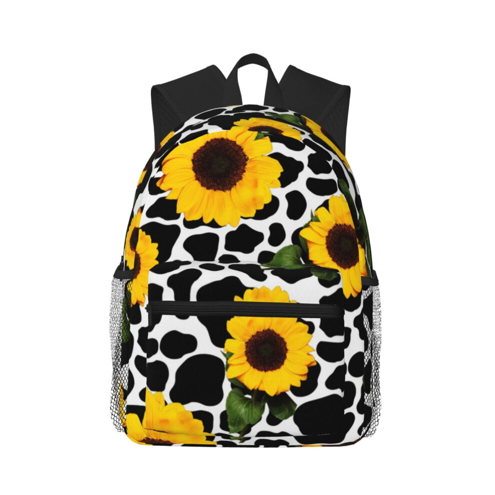 Sunflower Cow Pattern Backpack 15.6-Inch Laptop Bag 900881750318