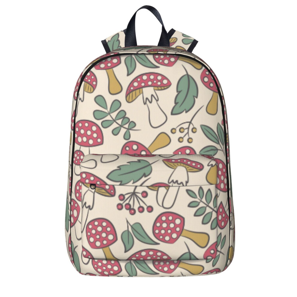Mushroom And Leaves Pattern Backpack 20L 900881733106