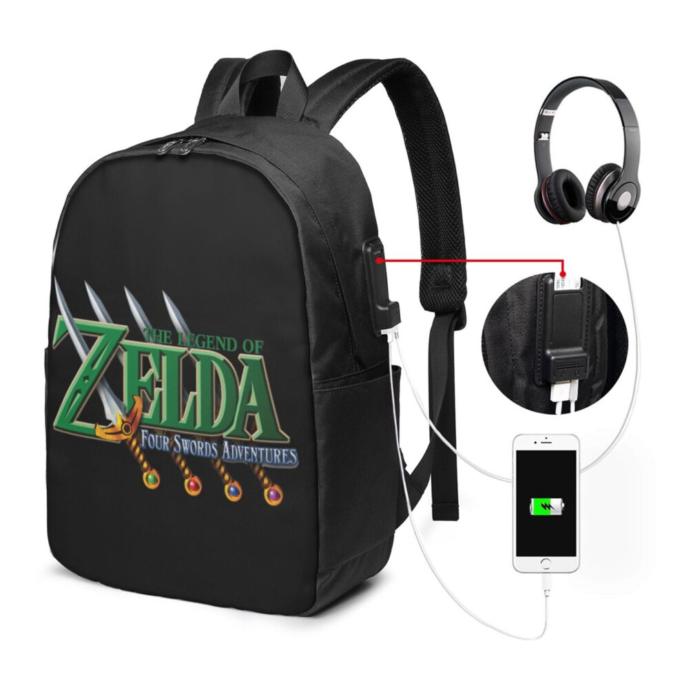 Zelda Travel Laptop Backpack Anti-Theft Durable 15.6-Inch 900881745413