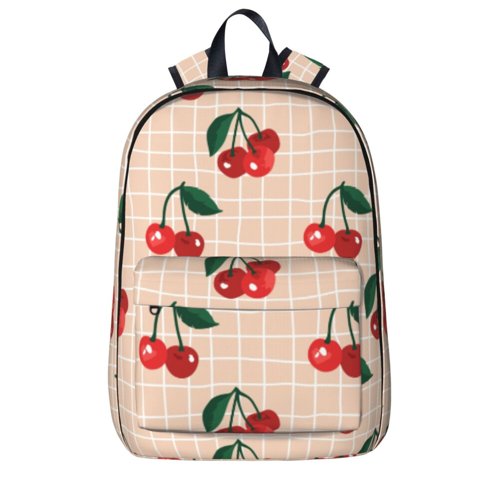 Cherry Pattern Laptop Backpack Travel Hiking Bag 900881733731