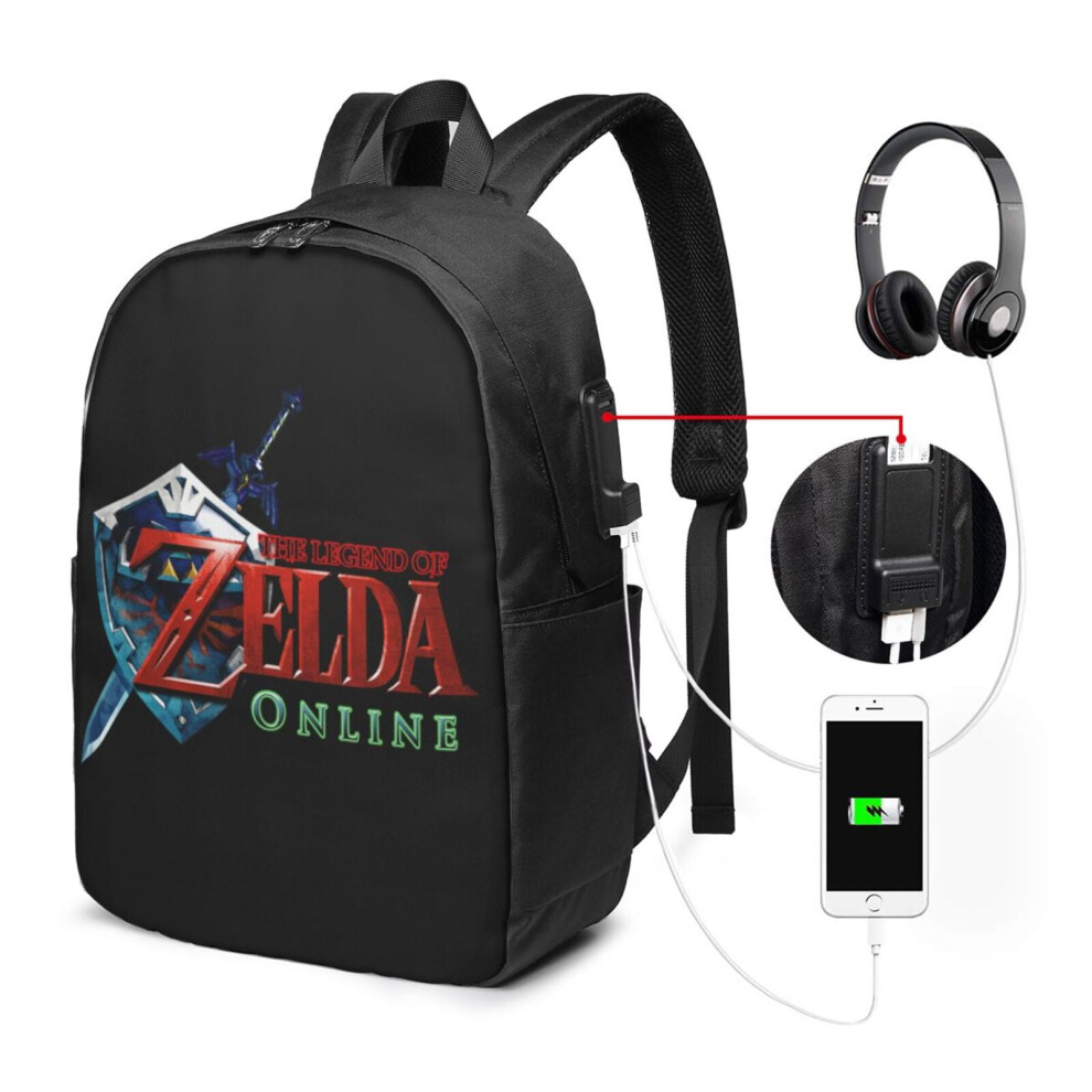 Legend Of Zelda Laptop Backpack Anti-Theft Durable 15.6-Inch 900881745451