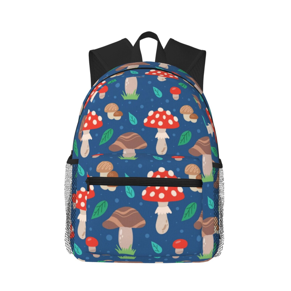 Mushroom And Leaf Pattern Backpack 20L 900881734363