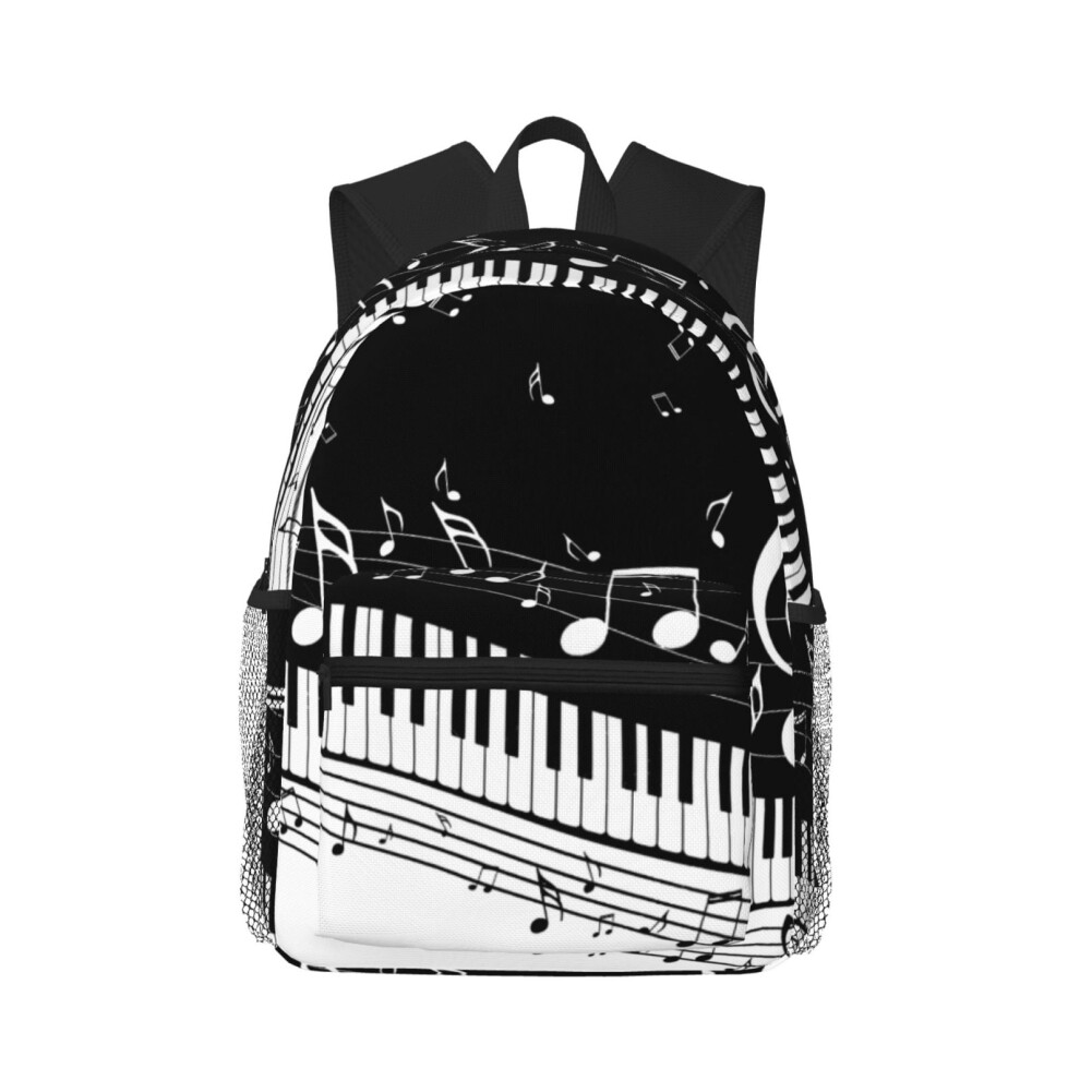 Music Note Printed Backpack 15.6-Inch Laptop Bag 900881734875