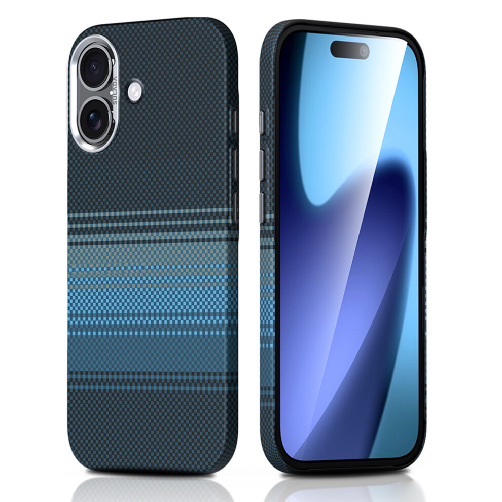 (Sunrise ) Sulada For Iphone 17 Magnetic Case Hard Pc Anti-Scratch Phone Cover Blue 6914297522876