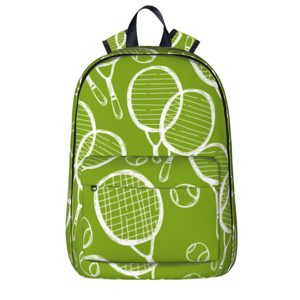 Tennis Pattern Backpack For Laptop Travel Hiking 900881750776