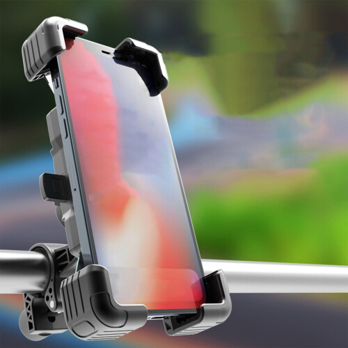Motorcycle Phone Mount Shockproof Rotatable Metal Frame 1