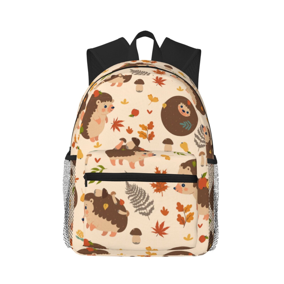 Hedgehog And Mushroom Backpack For Women And Men 15.6-Inch 900881749589