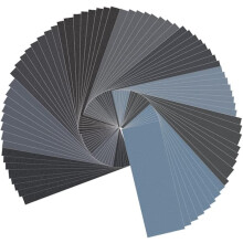 Wet Sandpaper Assortment 400-3000 Grit 23x9cm 72 Pieces