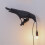 Seletti Bird Wall Lamp Black White Resin Left 1