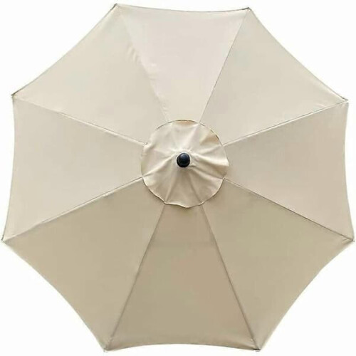 Parasol canopy replacement beige 3 m 8 ribs