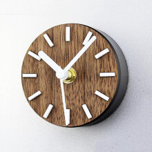 Wall Clock Silent Battery Operated Round Magnet Sticker