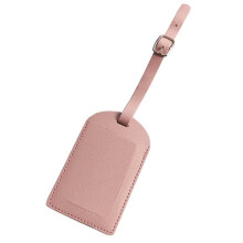 PU Leather Luggage Tag Pink 1 Piece