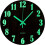 12 Inch Wooden Wall Clock Silent Luminous Night Light 1