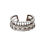 Adjustable Anti-Stress Ring Silver Rotatable 1