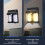 Solar Outdoor Wall Light with Motion Sensor 3 Modes 7