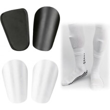 Mini Pro football shin guards unisex black 1 pair