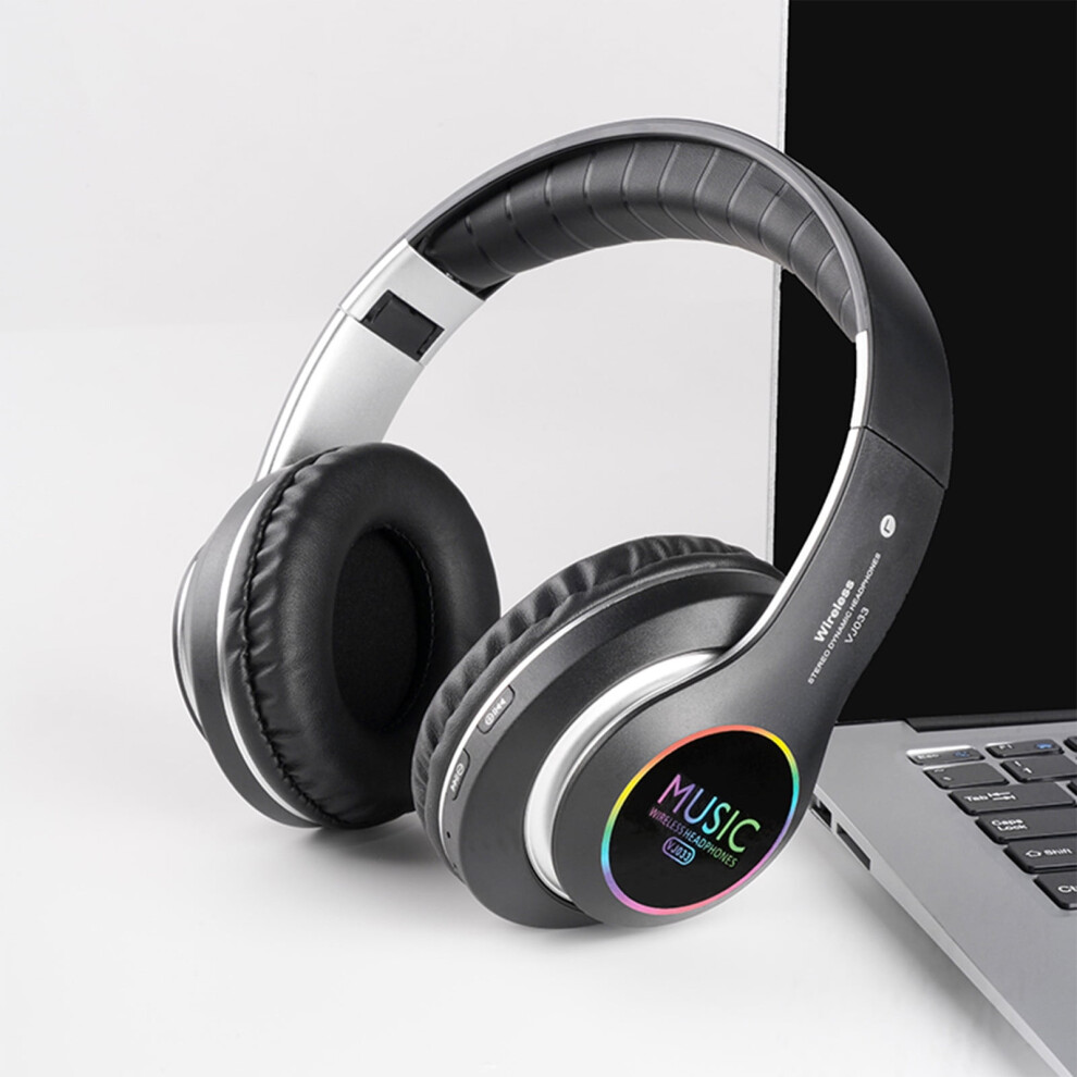Bluetooth Over-Ear Headphones Led Foldable Wireless Wired 900881740920
