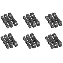 6X Tripod Butterfly Clip Clamp 1Inch Joint Arm 1/4 3/8 Mount for Cameras Underwater Diving Lights Torch