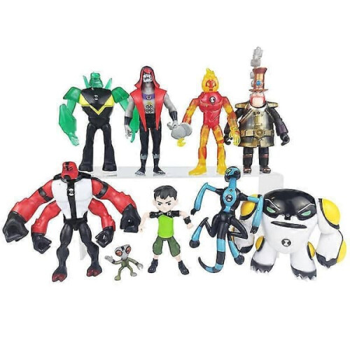 Ben 10 Action Figures Set – 9 Characters Including Four