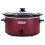 7 Quart Oval Slow Cooker Red Stainless Steel 1