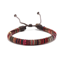 Bohemian braided bracelet multicolor