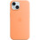 Silicone MagSafe Case for iPhone 15 – Sorbet Orange 1