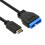 Καλώδιο επέκτασης USB3.1 από μπροστινό πάνελ σε USB3.0 20 ακίδων 20cm, συμβατό με μητρική 2
