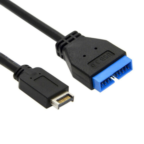 Καλώδιο επέκτασης USB3.1 από μπροστινό πάνελ σε USB3.0 20 ακίδων 20cm, συμβατό με μητρική 1